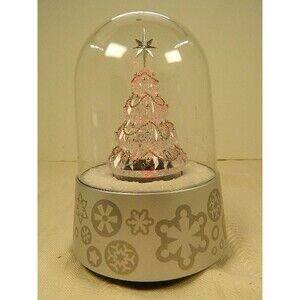 Color Changing Musical Christmas Tree in a Dome Plays 12 Christmas Carols 7"Tall
